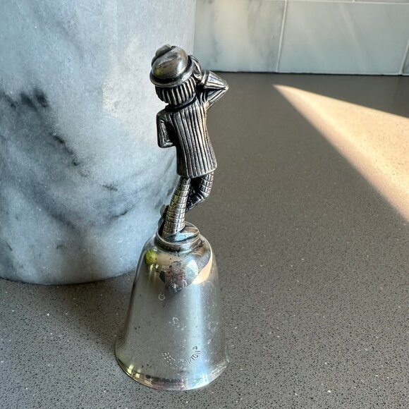 🍀✨ Vintage Reed & Barton Silver Leprechaun Bell - Luck of the Irish! ✨🔔 - Picture 7 of 7